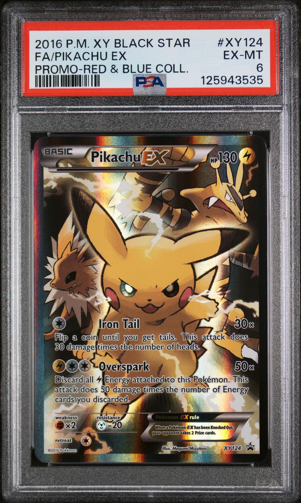 2016 Pikachu EX Full Art - Pokémon Pokémon XY Black Star Promo PSA